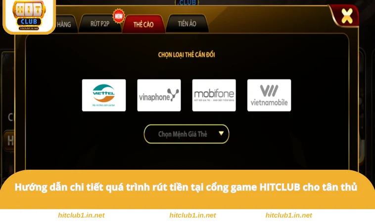 Rút Tiền HITCLUB 1 Hướng dẫn chi tiết quá trình rút tiền tại cổng game HITCLUB cho tân thủ